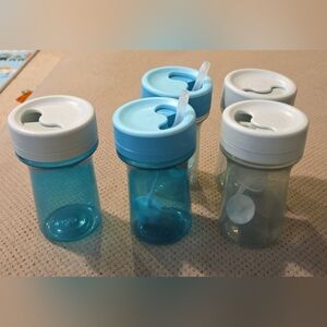 5 NUK Everlast Weighted Straw Cups Durable Tritan plastic construction